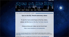 Desktop Screenshot of eyesonthesky.com