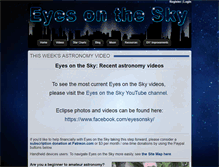 Tablet Screenshot of eyesonthesky.com